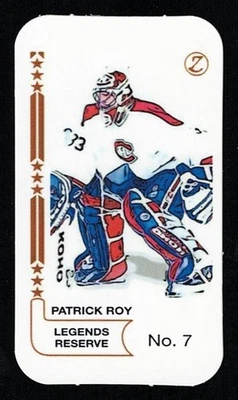 PATRICK ROY -Rare LEGENDS RESERVE #7 "SPOT THE WINNER" Hockey Card- CANADIENS - Image 1 of 2