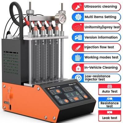 ANCEL ANJ400 Fuel Injector Cleaner Tester Machine Ultrasonic Cleaning Flow Test