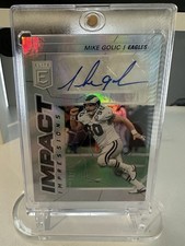 2021 Panini Donruss Elite - Impact Impressions Mike Golic #II1 /75 (AU)