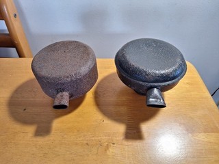 Vintage Victa Rotomo Mufflers and spare Clamp