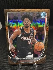 2023-24 Topps Bowman - Scoot Henderson #BCV-109 Reptilian Refractor (RC) 🔥🐍