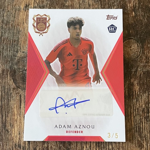 Topps 125 Jahre FC Bayern München Auto Adam Aznou 3/5 (RC)