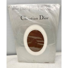 Christian Dior DIORISSIMO Sandalfoot Pantyhose Size 4 4419 NEW OLD STOCK