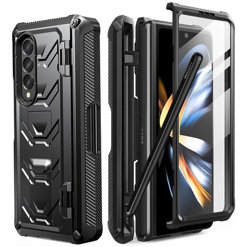 Cover militare porta penna slot custodia robusta per Samsung Galaxy Z Fold5 4 corpo intero - Foto 5 di 27