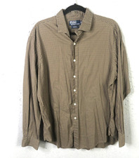 Polo Ralph Lauren Shirt Mens Large 16.5 Plaid Button Down Estate Classic Fit