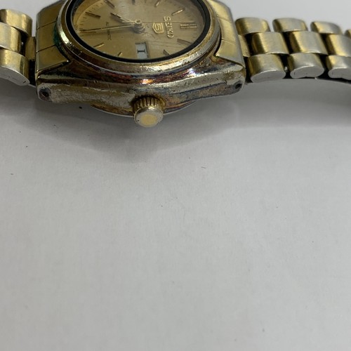 Seiko 2906-0850 Ladies Gold plated Automatic Day/Date Watch, Ticking #K493 - Picture 4 of 14