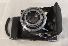 Rare  Zeiss Ikon Ikonta 521 6x4.5 Folding Camera Tessar Red T 75mm f/3.5 Lens.
