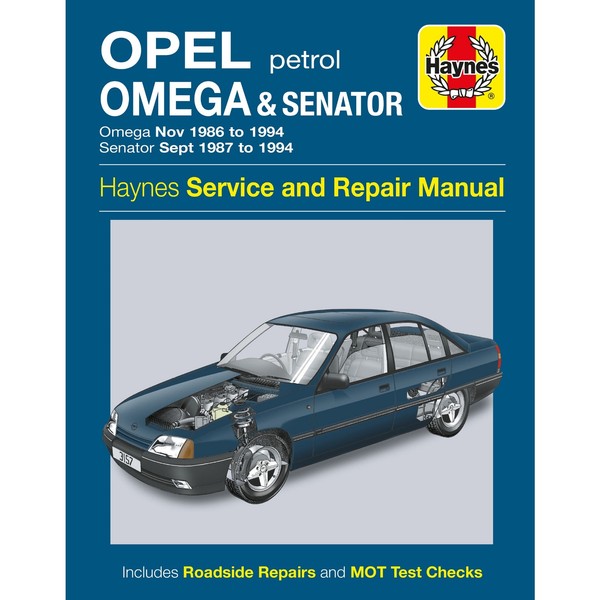 Opel Omega Senator 1986-1994 Benzin Limousine Kombi Reparaturhandbuch Haynes-image
