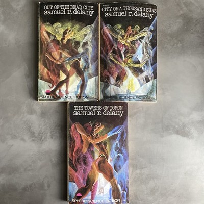 Samuel R Delany. The Fall Of The Towers Trilogy. 1st Sphere Editions 1968