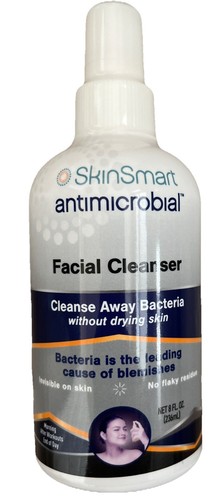 SkinSmart Antimicrobial Facial Cleanser Bacteria 8 Oz Exp 1/2026 - Picture 1 of 2