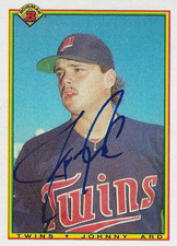 Johnny Ard Minnesota Twins Personally Autographed Card