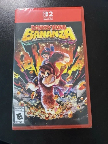 Brand New Donkey Kong Bananza Nintendo Switch 2 Game, Sealed, Unused