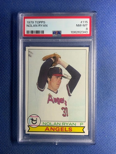 1979 TOPPS #115 NOLAN RYAN HOF MLB HALL OF FAME PSA 8 NM-MINT