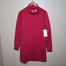 Athleta NWT Red Cozy Karma Sweatshirt Dress; Size S; Cozy Fleece Lined