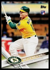2017 Topps Gold #461 Bruce Maxwell Oakland Athletics Rookie