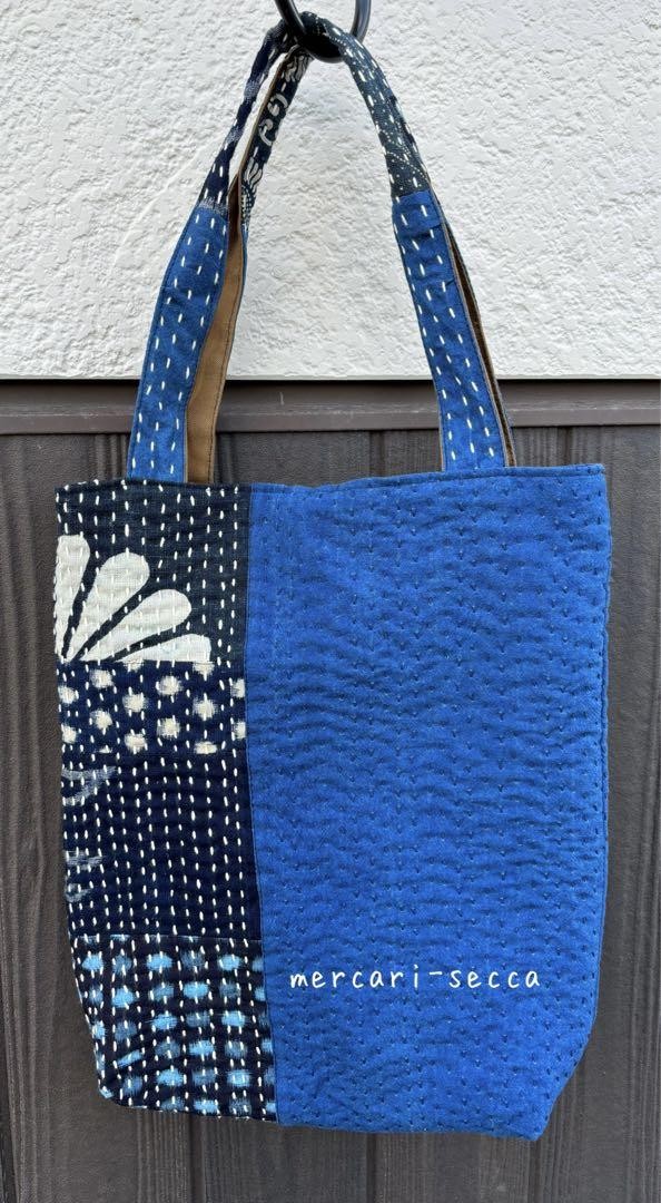藍染襤褸×sashiko×ネコさんbag 藍染襤褸×sashiko×猫さんbag | eBay