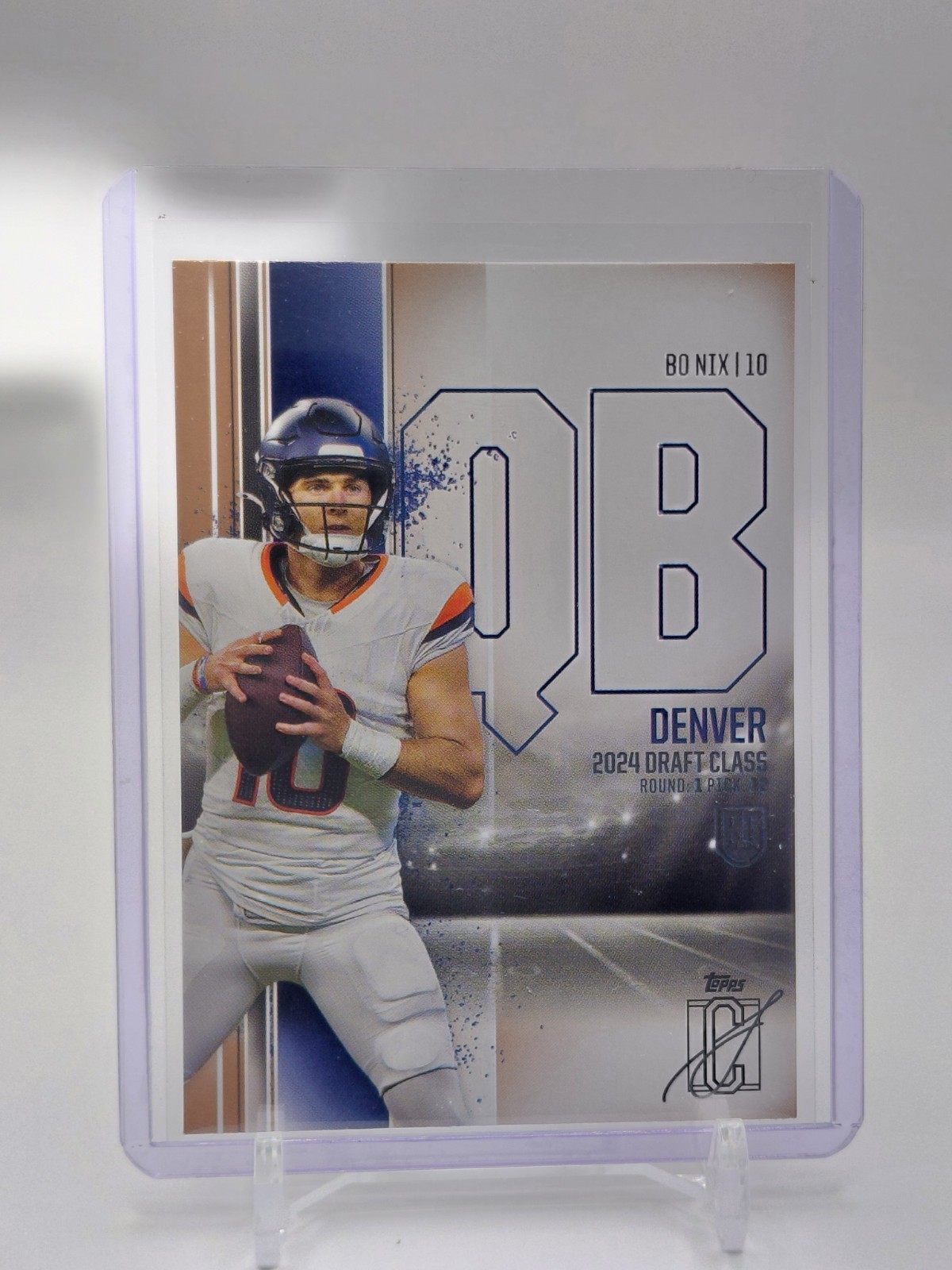 2024 Topps Signature Class Rookie Bronze Parallel SP Bo Nix RC #100 Broncos