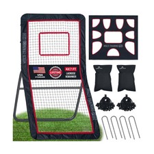 Heavy-Duty Lacrosse Rebounder for Backyard 4x7 ft Volleyball Rebounder Net Bo...