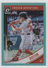 2018 Donruss Optic Variation Aqua Prizm /299 Andrew Benintendi (Check Swing)