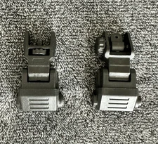 Brugger & Thomet (B&T) Front & Rear Flip Up Sight, Black, BT-770220/BT-770219