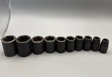 Snap-on IM 10 Piece 1/2” Dr. 6 Point Impact Socket Set USA