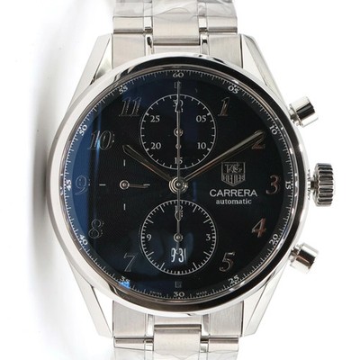 Tag Heuer CAS2110.BA0730 Carrera Automatic Watch Men's Navy Dial Used