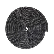 Solid Braid Nylon Rope - 1/8 Inch x 10 Feet - Black x 10 Feet,