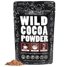 Wild Foods Organic Cocoa Powder  Single Origin 12 Ounce Pack of 1 