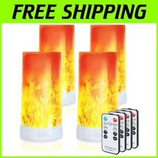 USB Rechargeable LED Flame Light 4 Modes