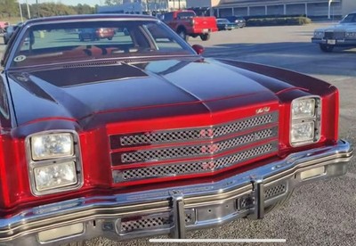 1976-1977 Chevy Monte Carlo chrome mesh grille Tiarra dual weave grill blingking