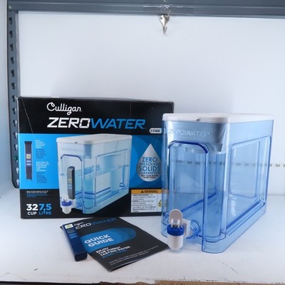 ZEROWATER 32-CUP READY-READ 5-STAGE WATER FILTER PITCHER DISPENSER *NO FILTER*