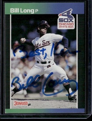 1989 Donruss - Bill Long #573 Signed Autographed Card
