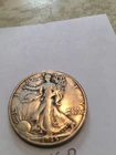 1945 d walking liberty half dollar vf