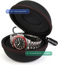 Single Travel Watch Case, Impact-Resistant Watch Storage Box for Men Women, Port