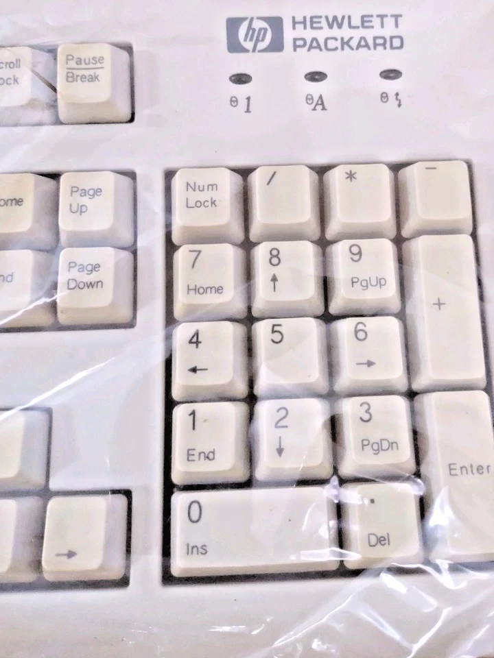 BLEMISHED VINTAGE HP HEWLETT PACKARD PS2 WINDOWS KEYBOARD MODEL SK-2502 RM0-KBRK - Image 2 of 4