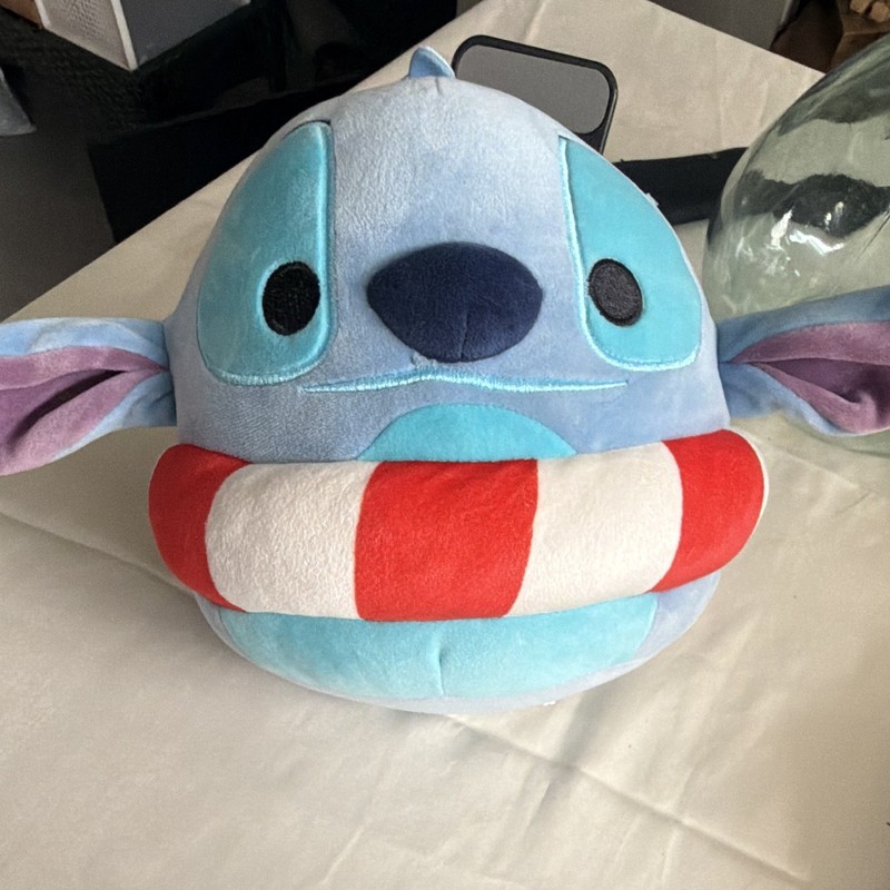 Disney Squishmallows Lilo & Stitch Stitch Plush w/ Lifebuoy Swim Ring 2023