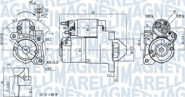 Anlasser Starter Magneti Marelli 063721273010 12V FüR Renault Thalia 1 Clio 2 3-image