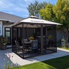 AplusChoice 10x12ft Gazebo Replacement Mosquito Netting with Zipper for Canopy — photo 3