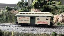 ROUNDHOUSE HO CENTRAL PACIFIC 34' BAGGAGE CAR WELLS FARGO & POST OFFICE RAILWAY