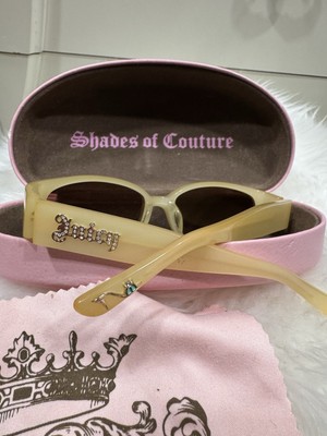Juicy Couture サングラス Juicy Couture Sunglasses with Rhinestone Logo and Case SUPER RARE