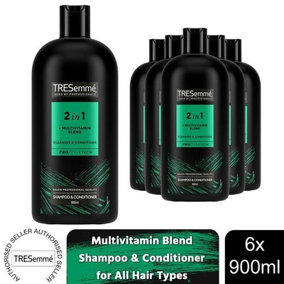 Tresemme 2in1 Replenish & Cleanse Shampoo & Conditioner Haarpflege 900ml, 6 Stück