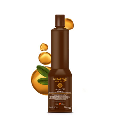 Keractive Moroccan Argan Oil Shampoo~300 mL~Hydrating & Repairing 