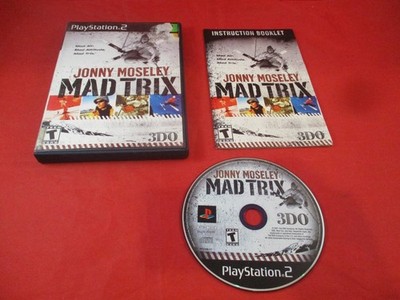 Jonny Moseley Mad Trix (Sony PlayStation 2 PS2, 2001) COMPLETE w/ Case manual #