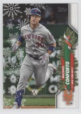 2020 Topps Holiday WalMart Mega Box Michael Conforto #HW187 1s3