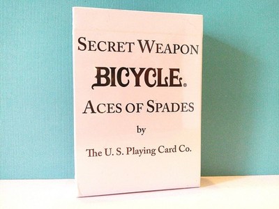 ONE DECK OF USPCC SECRET WEAPON ACE OF SPADES DECK NEW/SEALED (2013)