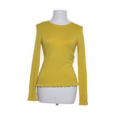 Mango Basics, Strickpullover, Größe: XS, Gelb, Einfarbig, Feinstrick, Damen #hy4