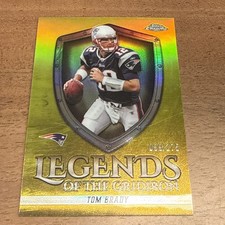 2025 Topps Chrome Legends of the Gridiron Tom Brady Yellow Refractor /275 🔥🔥