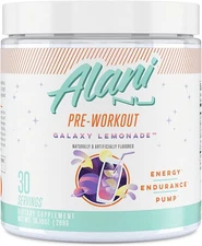 Alani Nu Pre-Workout Energy, Pump, Endurance 30 Servings - Galaxy Lemonade