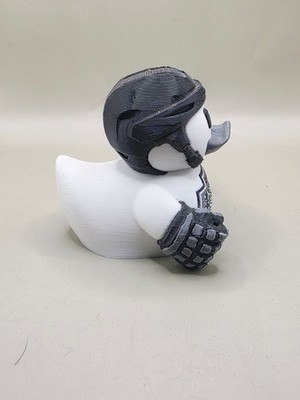 Los Angeles Black Silver Hockey Duck | 3D Printed Fan Gift | Game Day Decor
