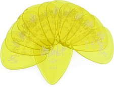 Dunlop 486PXH Gels Guitar Picks Yellow Extra Heavy 12-pack 5-pack Bundle